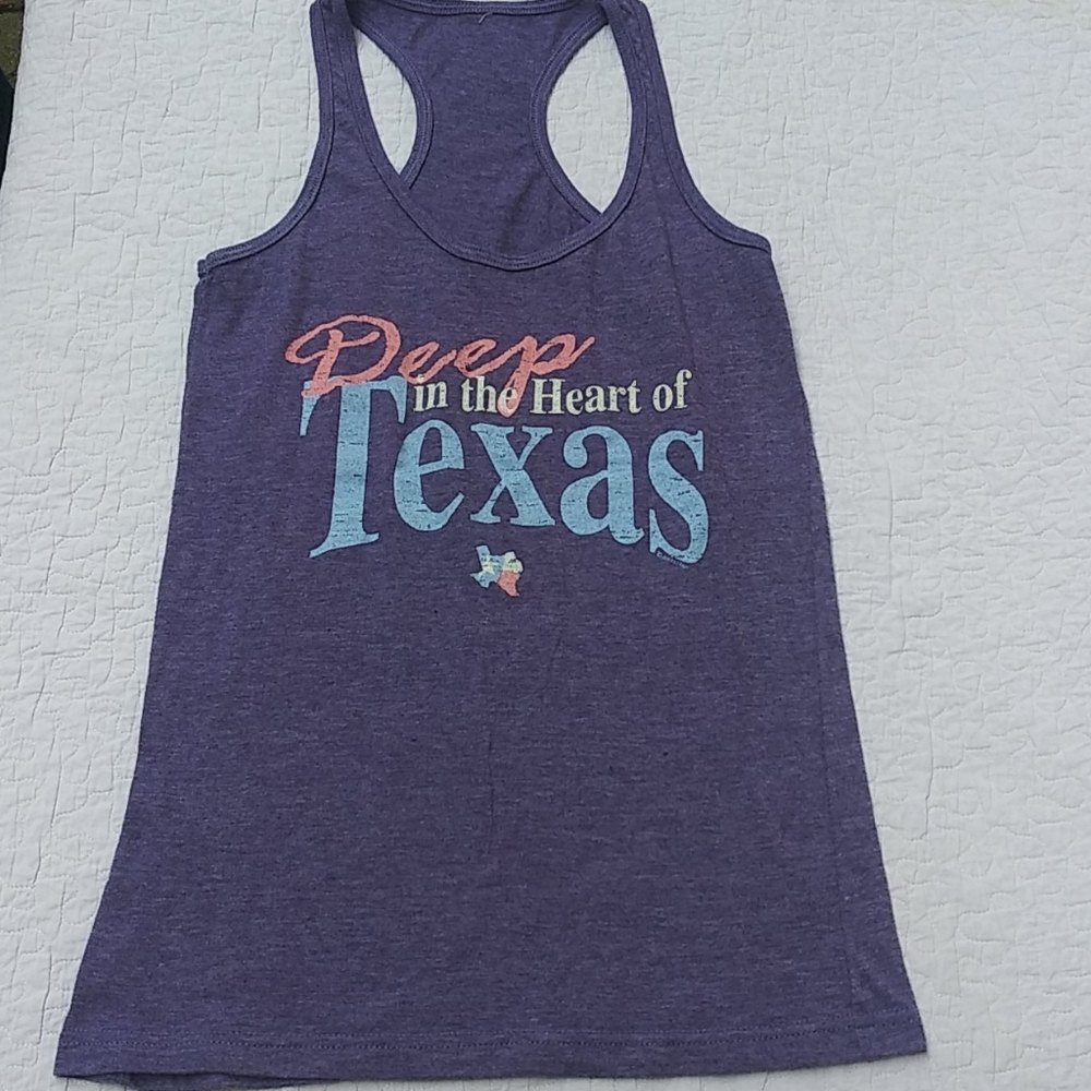 Purple texas tank top